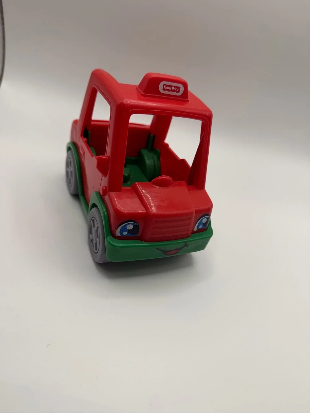 Lot of Fisher Price Little People 6 Figures and 2 Vehicles Delivery Car Tractor